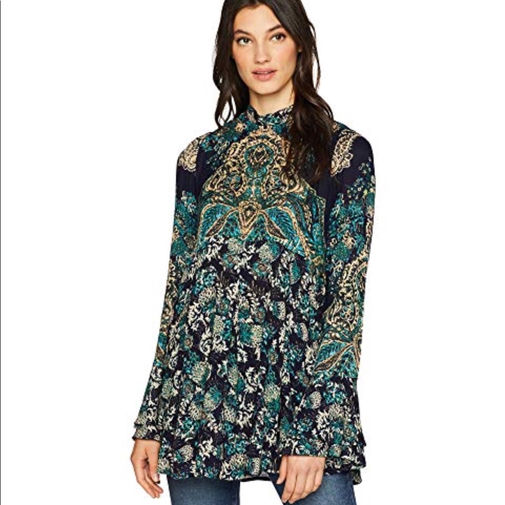 Free People Printed Tunic Dress